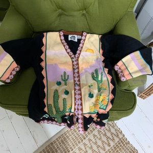 Storybook knits vintage  grandma cactus sweater